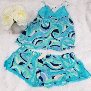 Victoria's Secret Pajama Set with Lace Accets